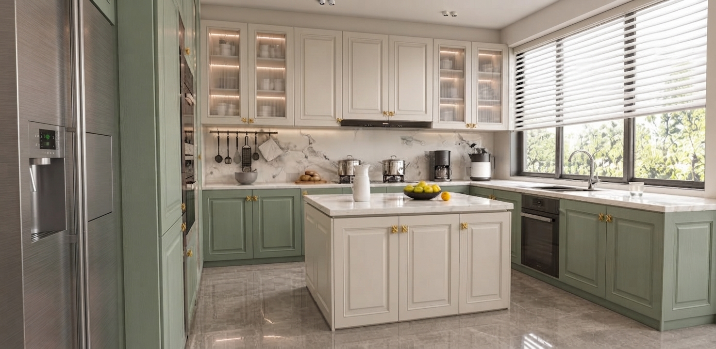 Cocina & isla central